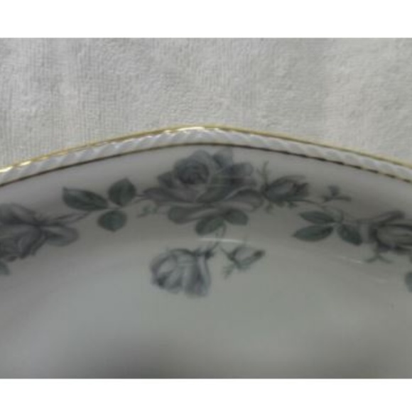 Royal Tettau Damask Rose Oval Serving Dish Germany - Picture 7 of 8
